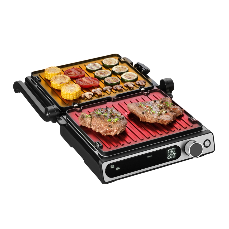 Concept ge3500 - Kontaktni roštilj sa temperaturnom sondom 2000W/230V crno