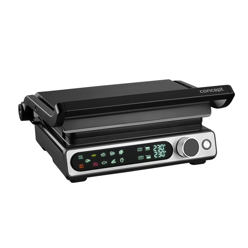 Concept ge3500 - Kontaktni roštilj sa temperaturnom sondom 2000W/230V crno