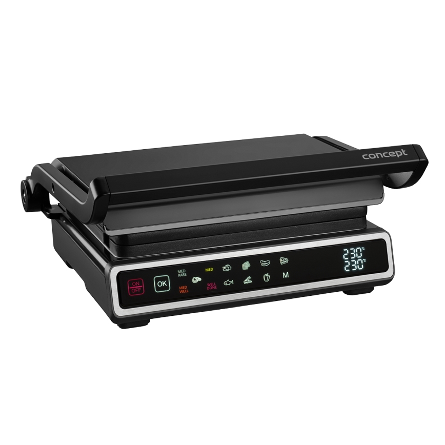 Concept ge3550 - Kontaktni roštilj sa temperaturnom sondom 2000W/230V crno