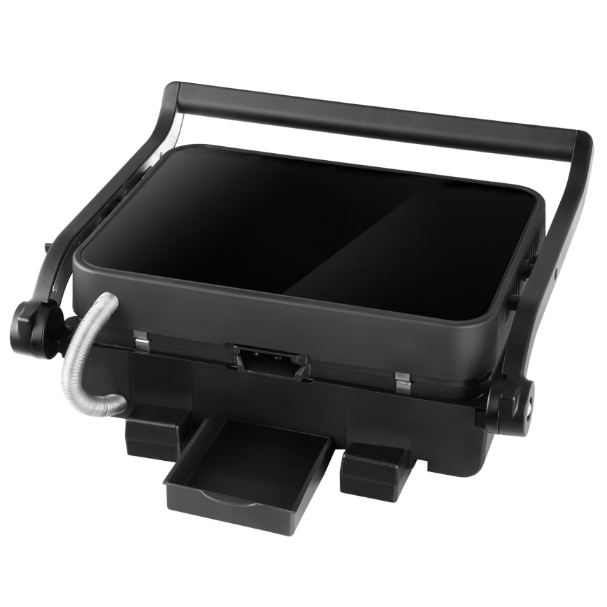 Concept ge3600 - Kontaktni roštilj sa temperaturnom sondom GLASS 2000W/230V crno