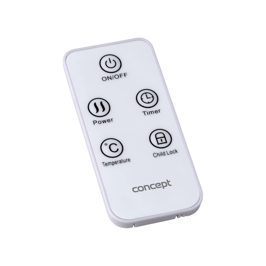 Concept KS4000 - Električni konvektor/grejač 1000/2000W IP24 beo + daljinski upravljač