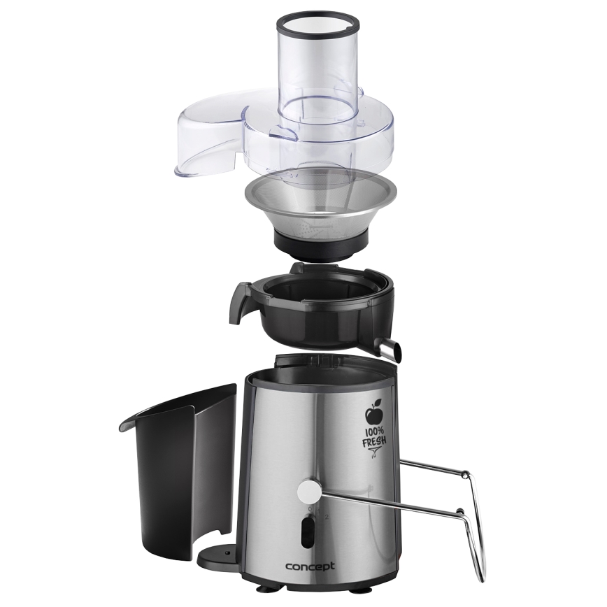 Concept LO7026 - Centrifugalni sokovnik 1000W/230V crno/nerđajući čelik