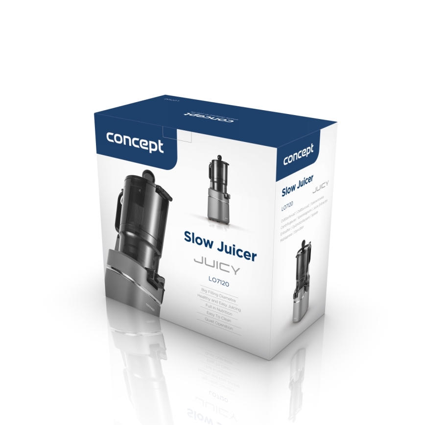Concept LO7120 - Sokovnik za hladno ceđenje JUICY 250W/230V sivo