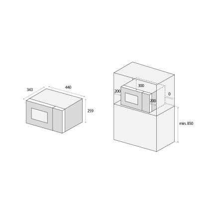 Concept MT2020WH - Mikrotalasna pećnica 700W/230V 20 l bela