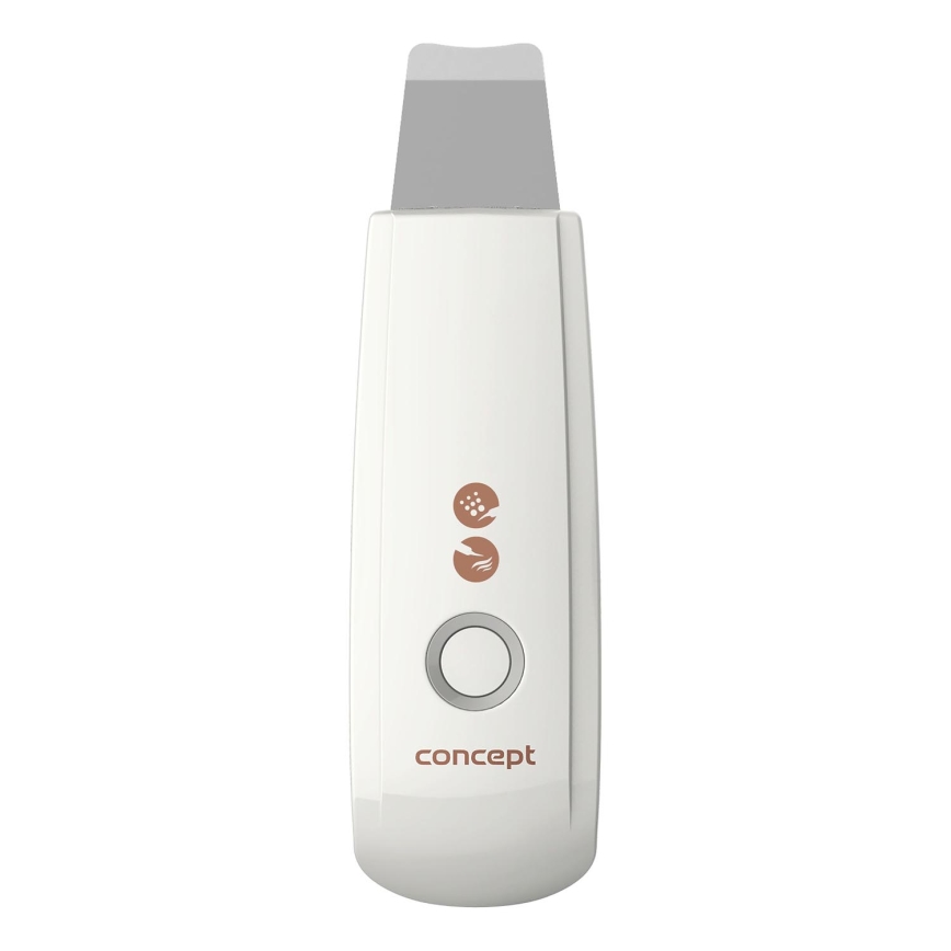 Concept PO2030 - Kozmetička ultrazvučna spatula PERFECT SKIN 2,5W/5V USB 600 mAh bela