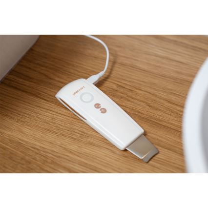 Concept PO2030 - Kozmetička ultrazvučna spatula PERFECT SKIN 2,5W/5V USB 600 mAh bela