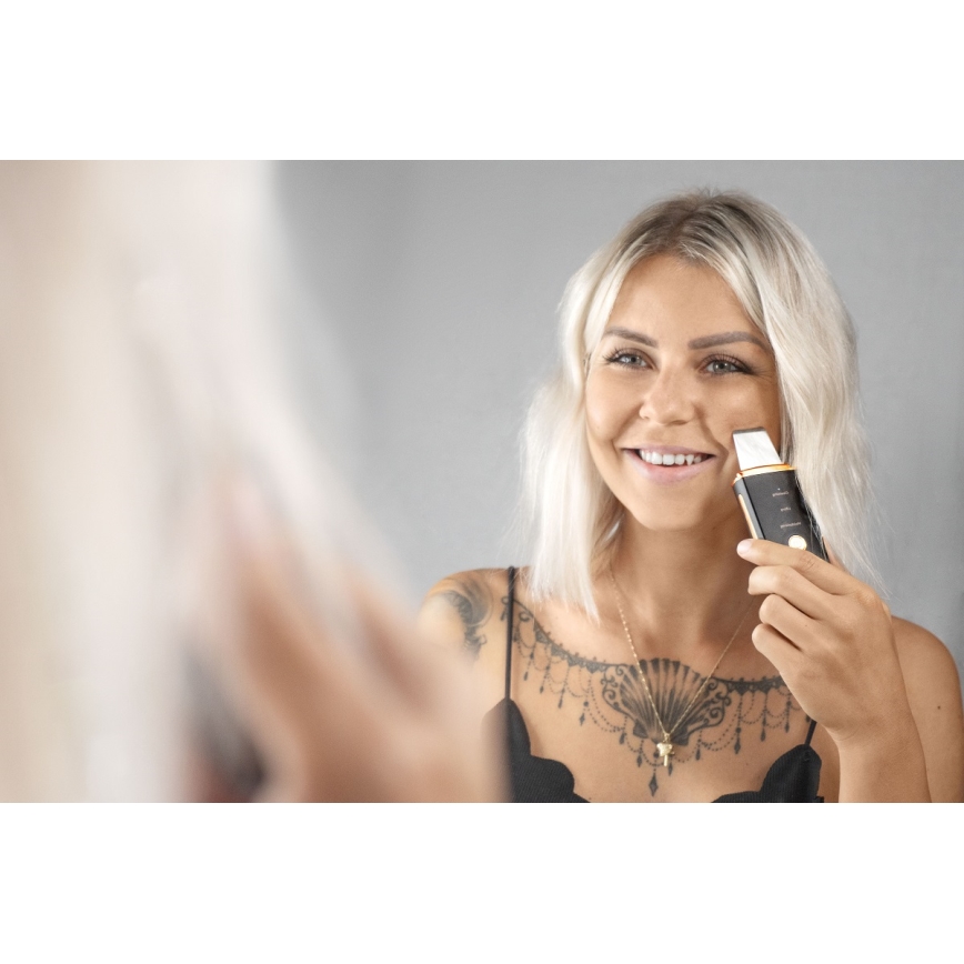Concept PO2060 - Kozmetička ultrazvučna spatula PERFECT SKIN 3,5W/5V USB 500 mAh IPX6 crno