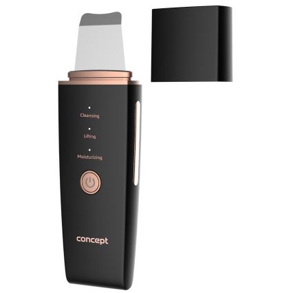 Concept PO2060 - Kozmetička ultrazvučna spatula PERFECT SKIN 3,5W/5V USB 500 mAh IPX6 crno