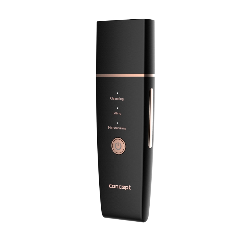 Concept PO2060 - Kozmetička ultrazvučna spatula PERFECT SKIN 3,5W/5V USB 500 mAh IPX6 crno