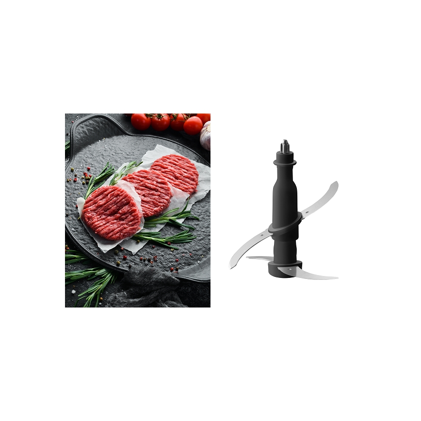 Concept RM3300 - Kuhinjski robot sa ribežom 1000W/230V crno/nerđajući čelik