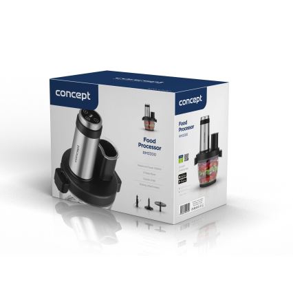 Concept RM3300 - Kuhinjski robot sa ribežom 1000W/230V crno/nerđajući čelik