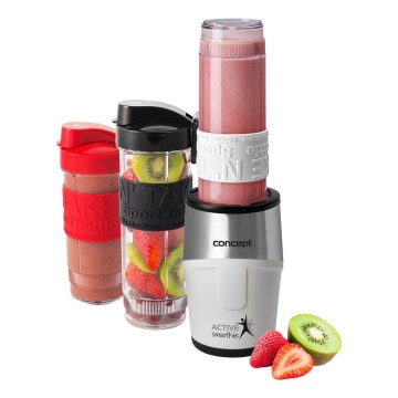 Concept SM3380 - Blender za smuti sa priborom ACTIVE SMOOTHIE 500W/230V bela
