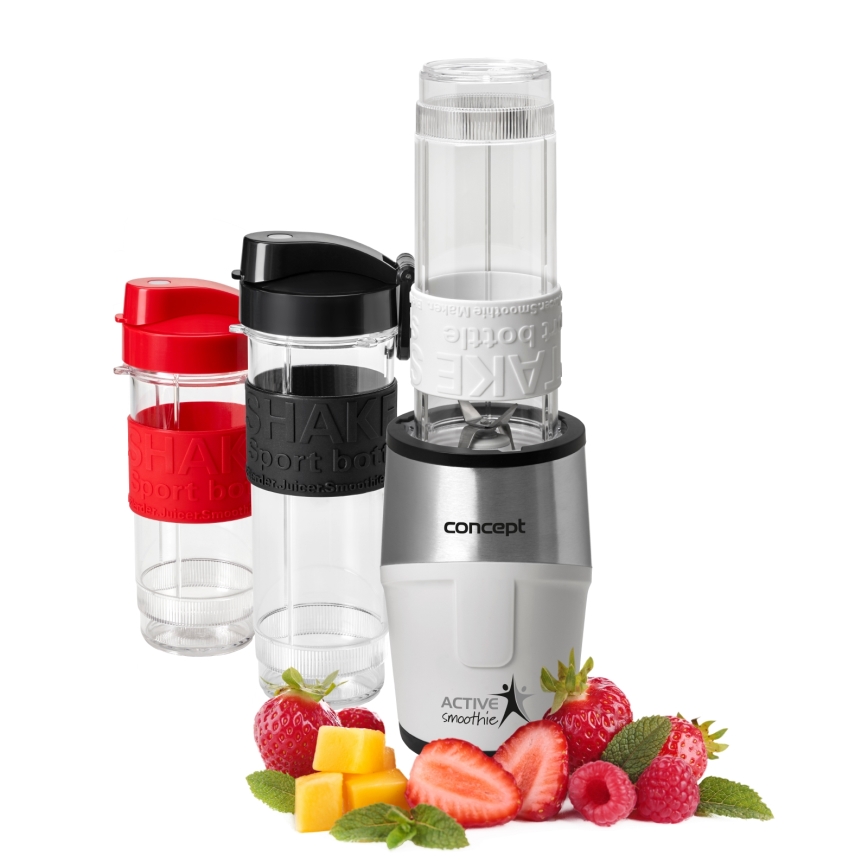 Concept SM3380 - Blender za smuti sa priborom ACTIVE SMOOTHIE 500W/230V bela