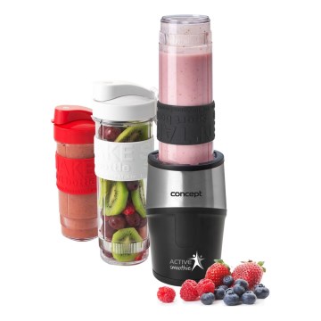 Concept SM3385 - Blender za smuti sa priborom ACTIVE SMOOTHIE 500W/230V crno