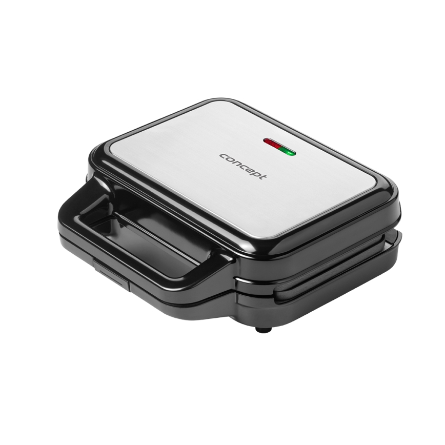 Concept SV3070 - Toster XXL 4u1 900W/230V crno/nerđajući čelik