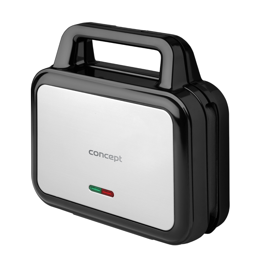 Concept SV3070 - Toster XXL 4u1 900W/230V crno/nerđajući čelik