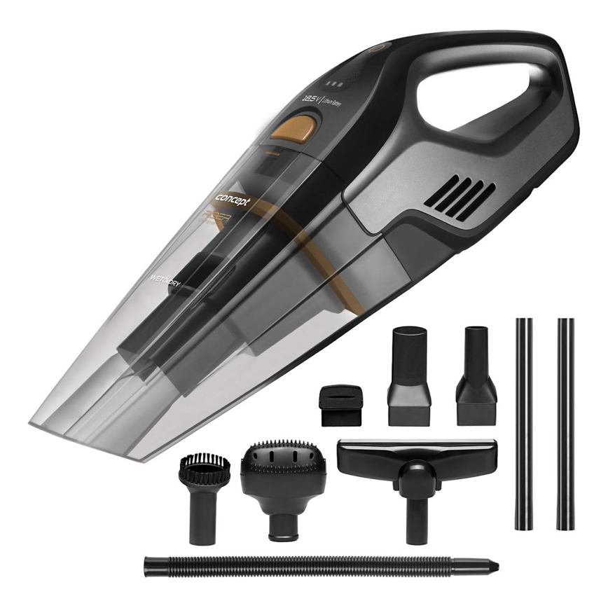 Concept VP4353 - Ručni usisivač WET & DRY RISER EXTENSION 110W/18,5V 2200 mAh crno
