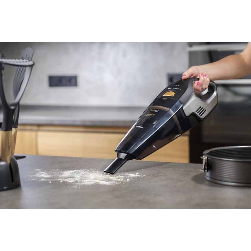 Concept VP4353 - Ručni usisivač WET & DRY RISER EXTENSION 110W/18,5V 2200 mAh crno