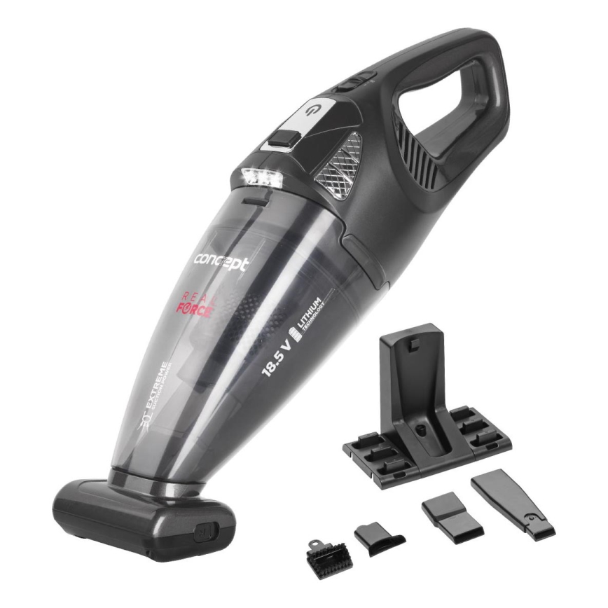 Concept VP4380 - Ručni usisivač REAL FORCE 110W/18,5V 2200 mAh crno