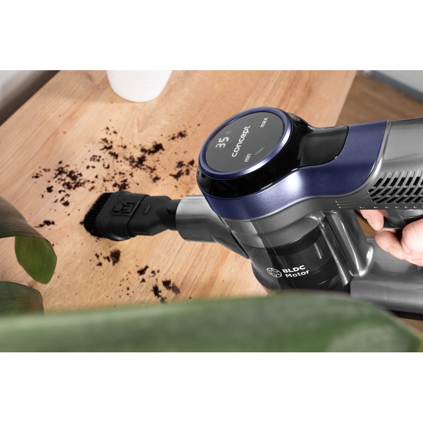 Concept VP6040 - Štapni ručni usisivač 2u1 ICONIC ANIMAL TELESCOPE 200W/22,2V 2200 mAh plava