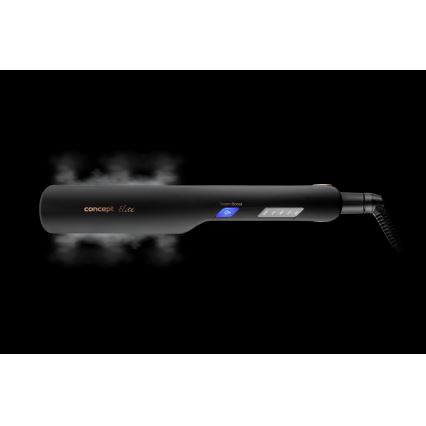 Concept VZ6010 - Parna pegla za kosu sa LED ekran ELITE STEAM BOOST 54W/230V crno