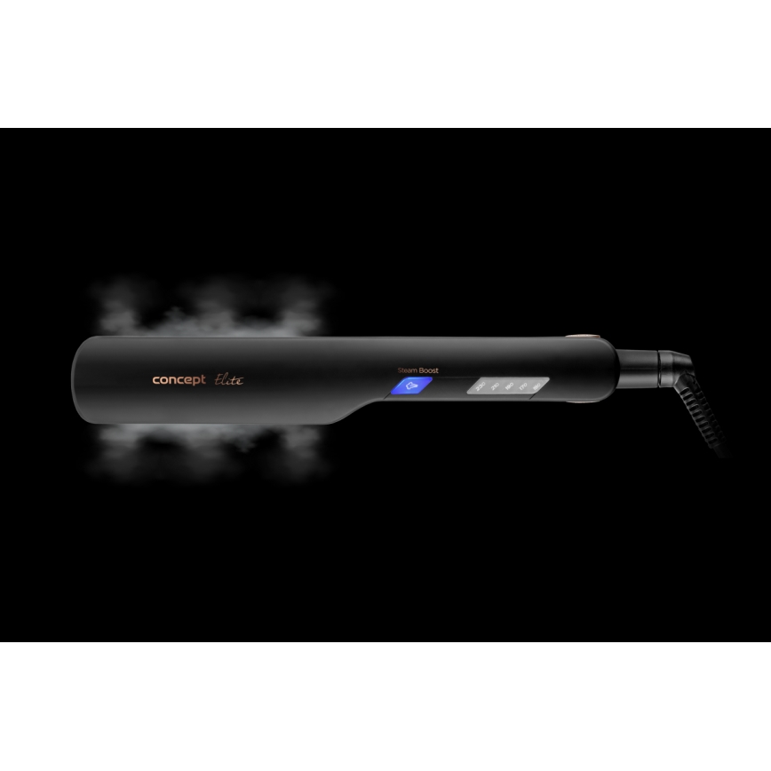 Concept VZ6010 - Parna pegla za kosu sa LED ekran ELITE STEAM BOOST 54W/230V crno