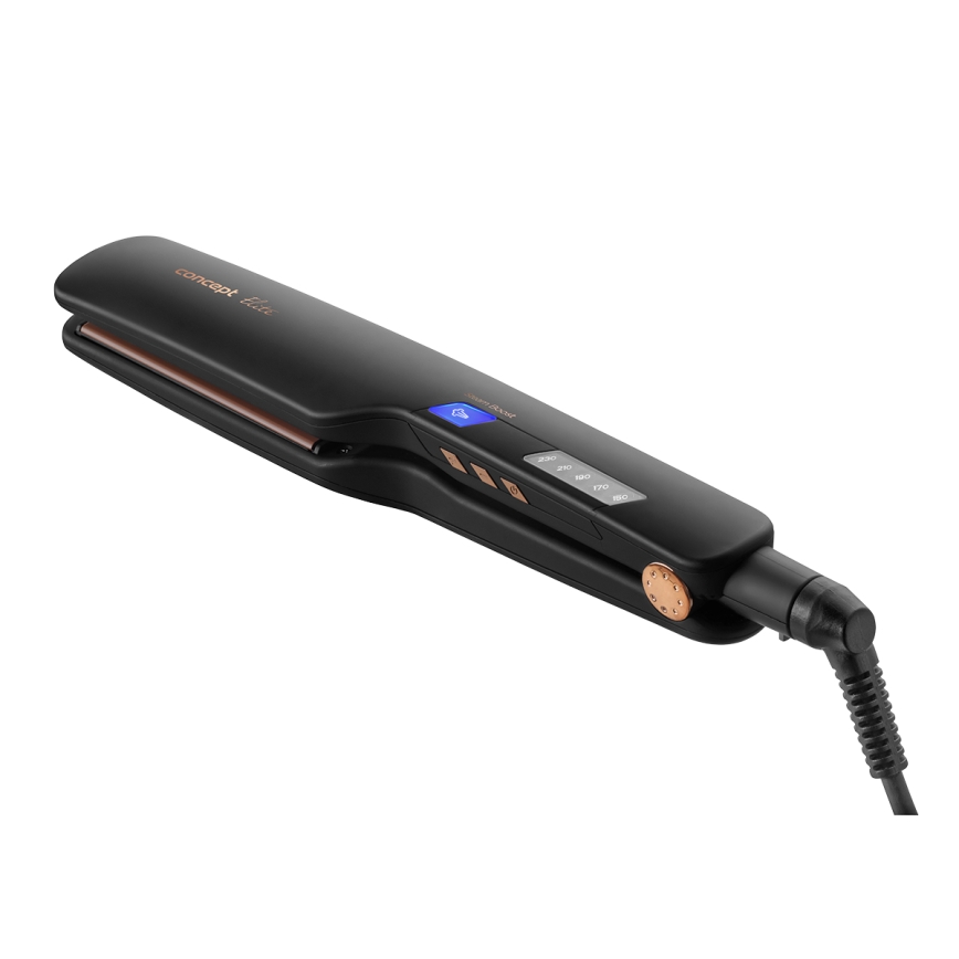 Concept VZ6010 - Parna pegla za kosu sa LED ekran ELITE STEAM BOOST 54W/230V crno
