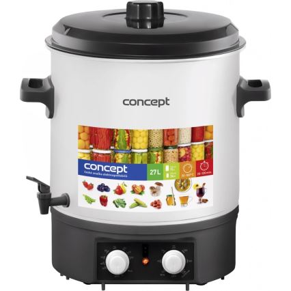 Concept ZH0030 - Kotao za konzerviranje 27 l 2000W/230V bela/crno