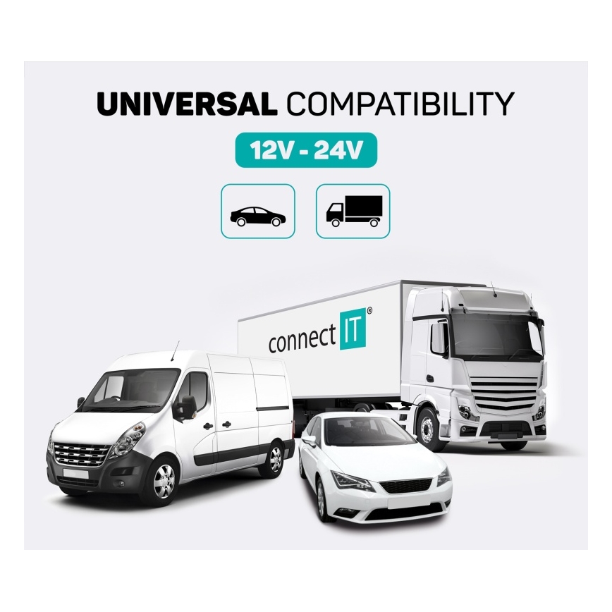 CONNECT IT CCC-8800-SL - FM transmiter za auto sa handsfree funkcijom crno/srebrno