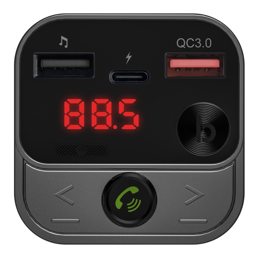 CONNECT IT CCC-8900-AN - FM transmiter za auto sa handsfree funkcijom crno/srebrno