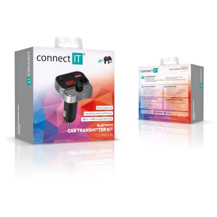 CONNECT IT CCC-8900-AN - FM transmiter za auto sa handsfree funkcijom crno/srebrno