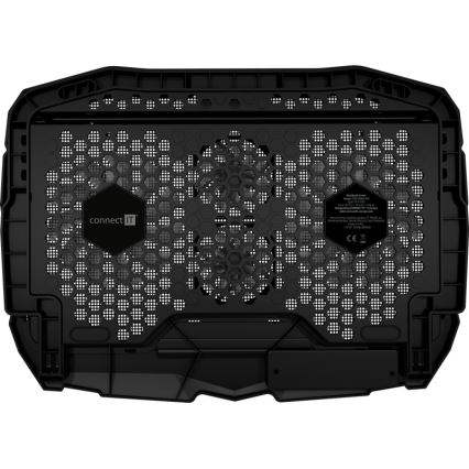 CONNECT IT CCP-2200-RD - Podloga za hlađenje laptopa 4x ventilator 2xUSB crno/crveno