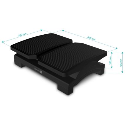 CONNECT IT CFH-4100-BK - Podesivi oslonac za noge crno
