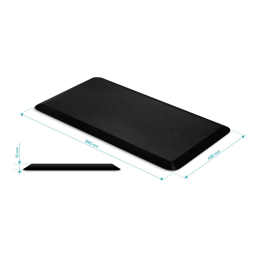 CONNECT IT CFH-4200-BK - Prostirka za stopala protiv umora crno
