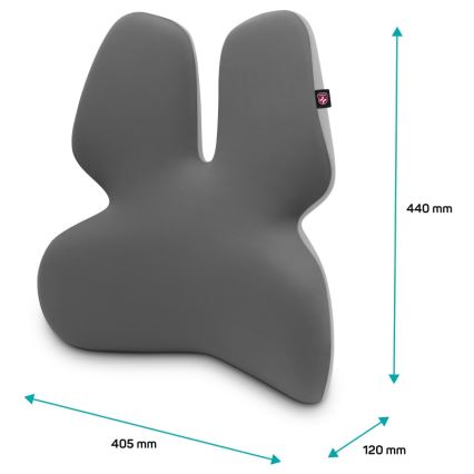 CONNECT IT CFH-5902-GY - Lumbalna podrška za stolicu siva