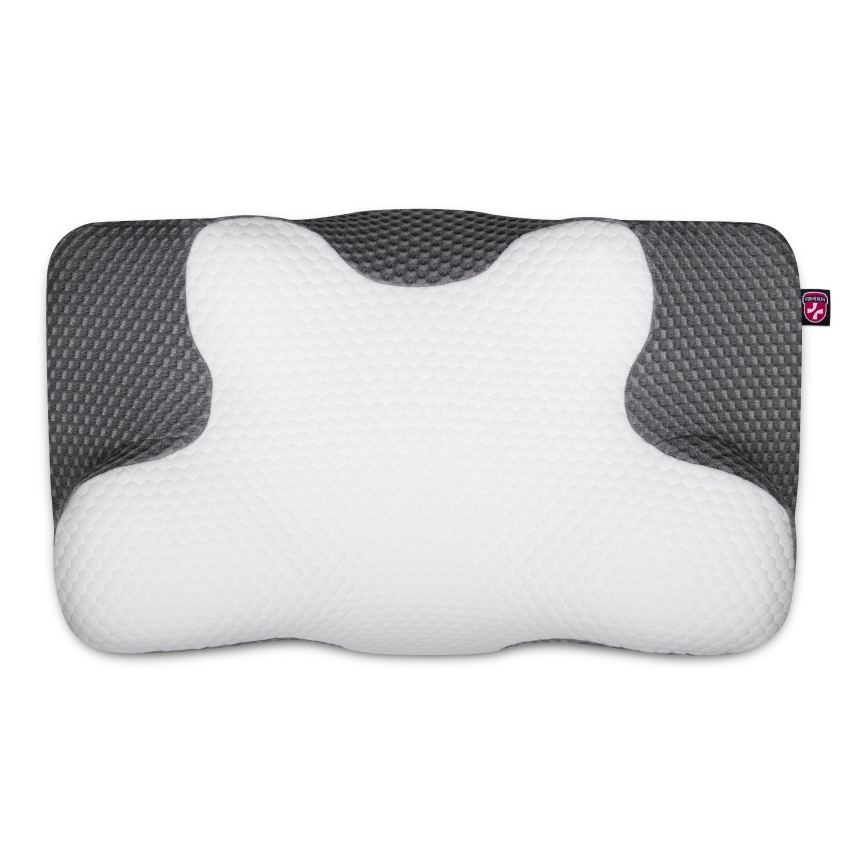 CONNECT IT CFH-6031-WH - Anatomski jastuk Lyra bela/siva