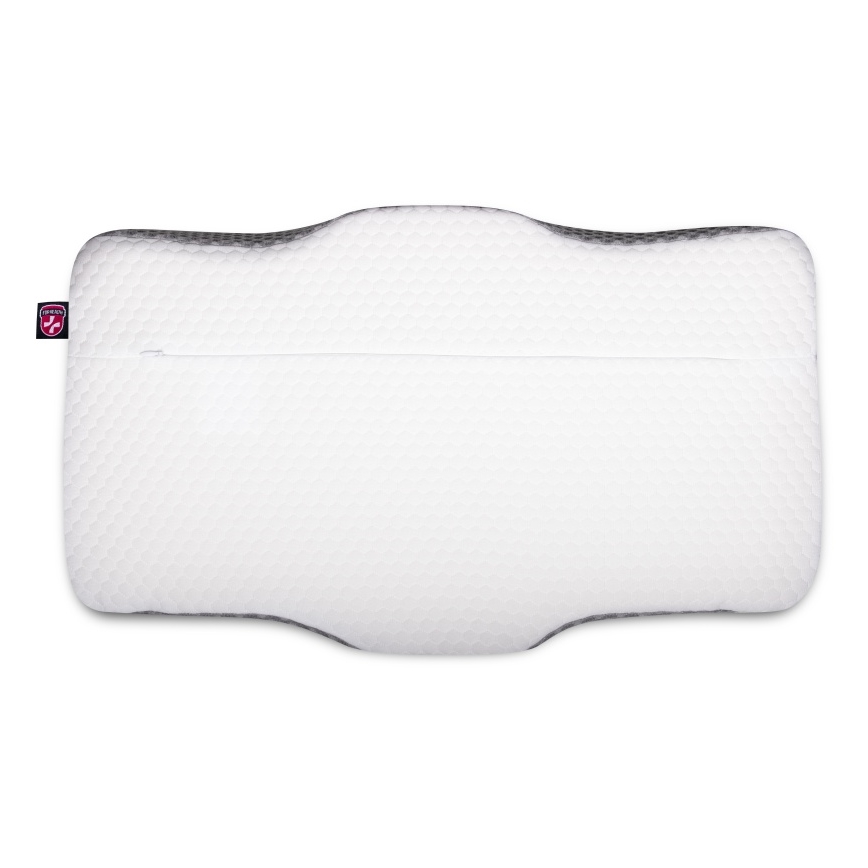 CONNECT IT CFH-6031-WH - Anatomski jastuk Lyra bela/siva