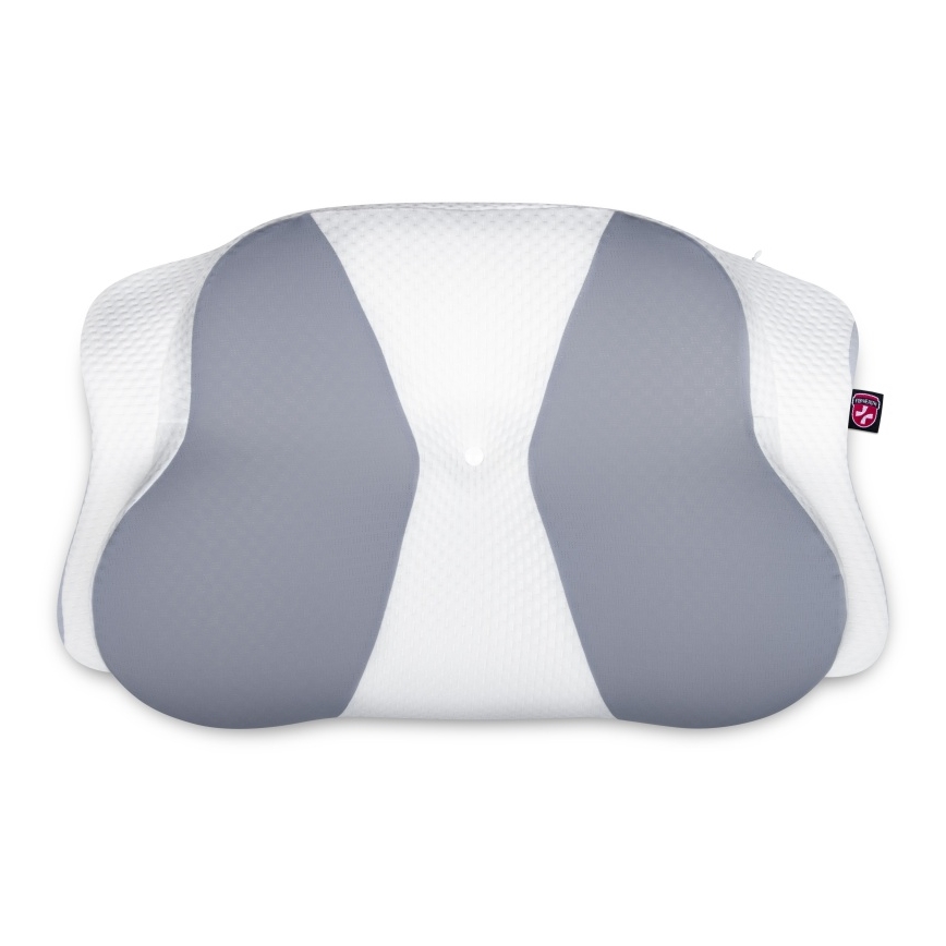 CONNECT IT CFH-6032-WH - Anatomski jastuk Gemini beli/sivi
