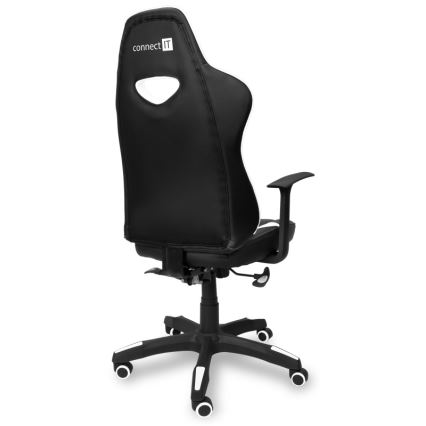 CONNECT IT CGC-0700-WH - Gejmerska stolica LeMans Pro crna/bela