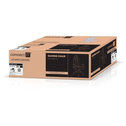 CONNECT IT CGC-1200-GY - Gejmerska stolica Monaco Pro siva/crrna