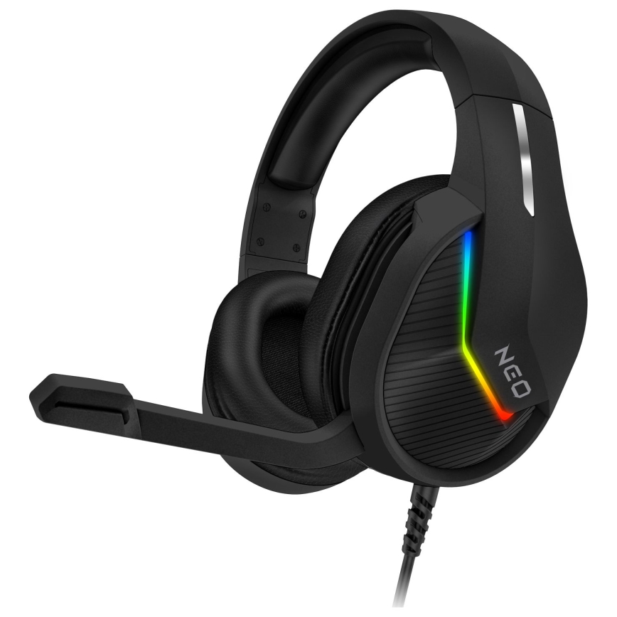 CONNECT IT CHP-3595-BK - LED RGB Gejming slušalice sa žicom sa mikrofonom crno
