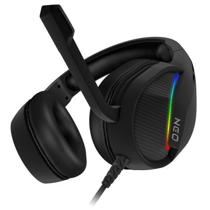 CONNECT IT CHP-3595-BK - LED RGB Gejming slušalice sa žicom sa mikrofonom crno