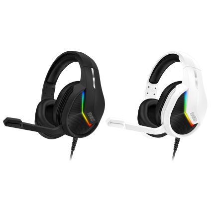 CONNECT IT CHP-3595-BK - LED RGB Gejming slušalice sa žicom sa mikrofonom crno
