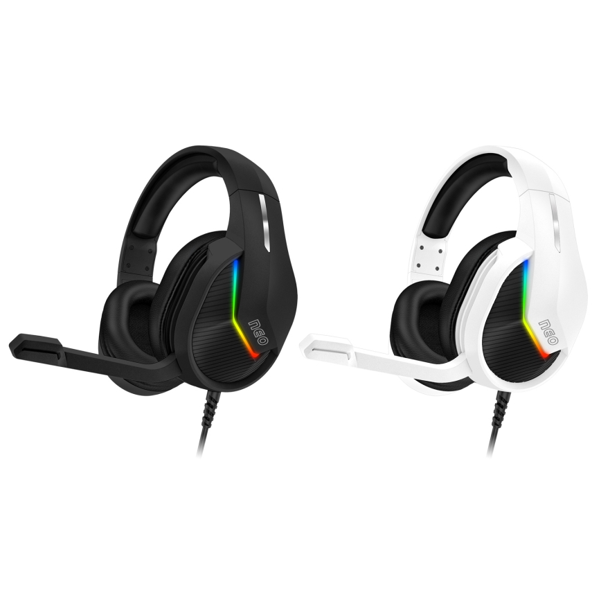 CONNECT IT CHP-3595-BK - LED RGB Gejming slušalice sa žicom sa mikrofonom crno
