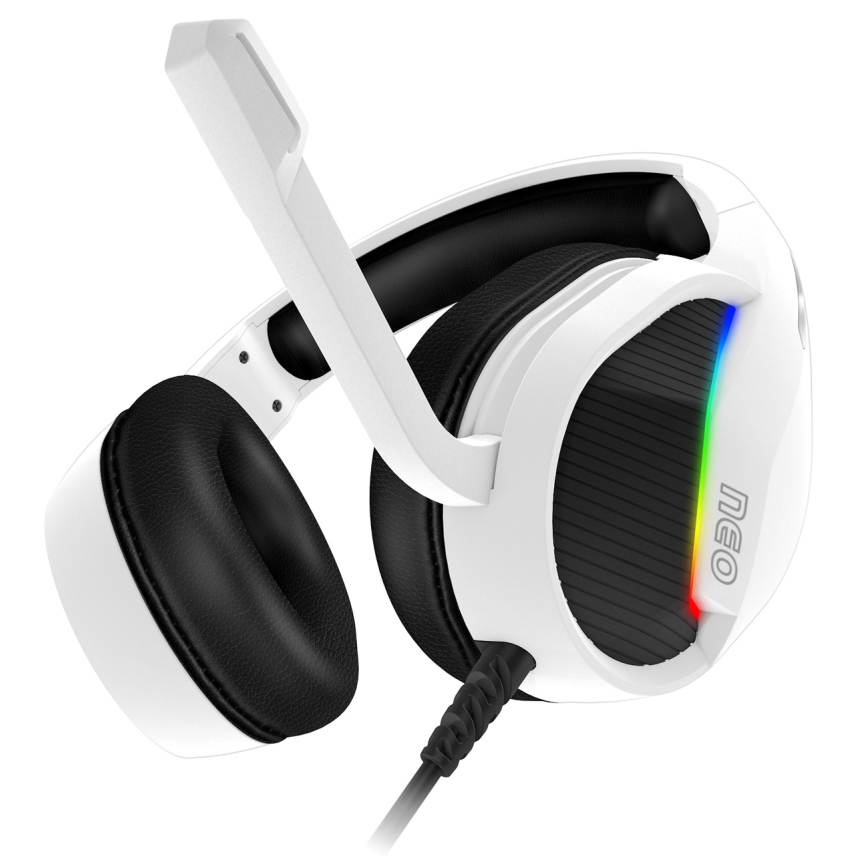 CONNECT IT CHP-3595-WH - LED RGB gejmerske žične slušalice sa mikrofonom bele/crne