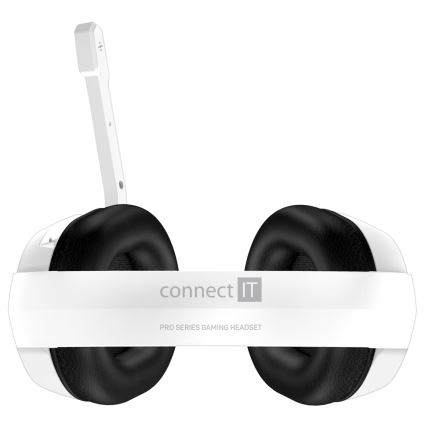 CONNECT IT CHP-3595-WH - LED RGB gejmerske žične slušalice sa mikrofonom bele/crne
