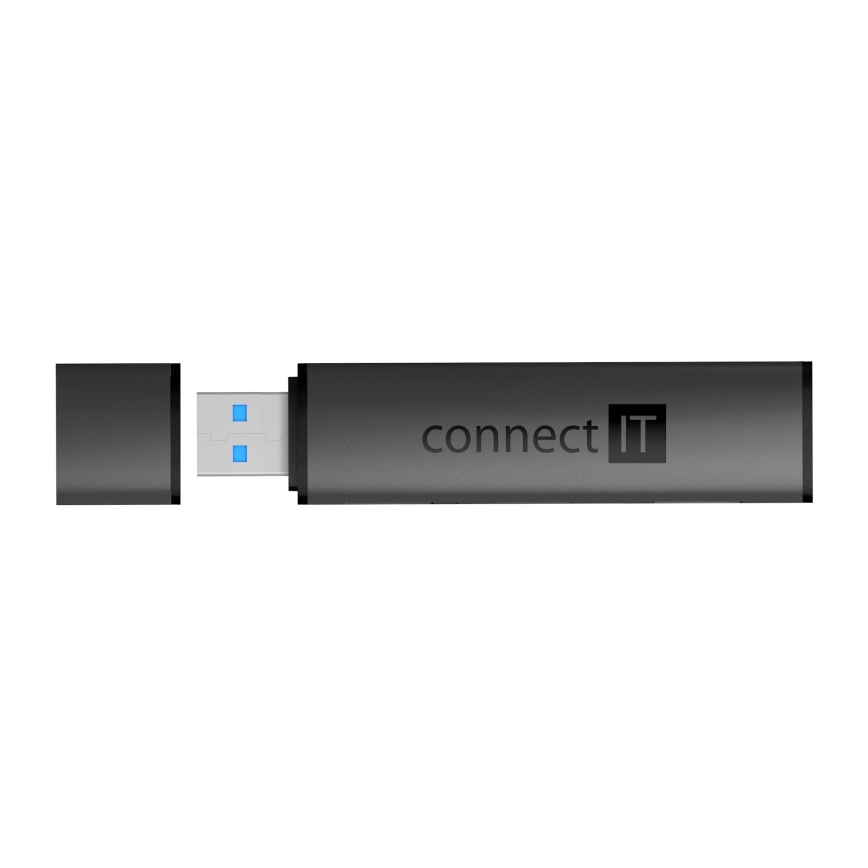 CONNECT IT CHU-4060-AN - USB-A hub sa čitačem memorijske kartice 4u1