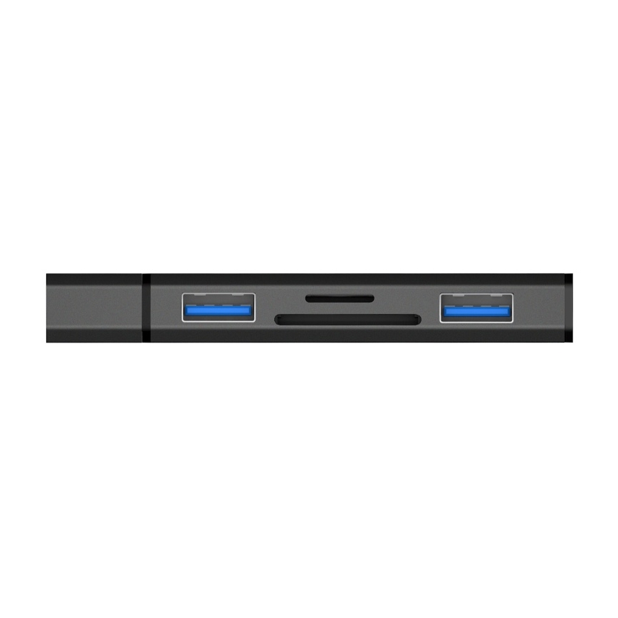 CONNECT IT CHU-4060-AN - USB-A hub sa čitačem memorijske kartice 4u1