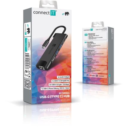 CONNECT IT CHU-8020-AN - USB-C hub 5 u 1