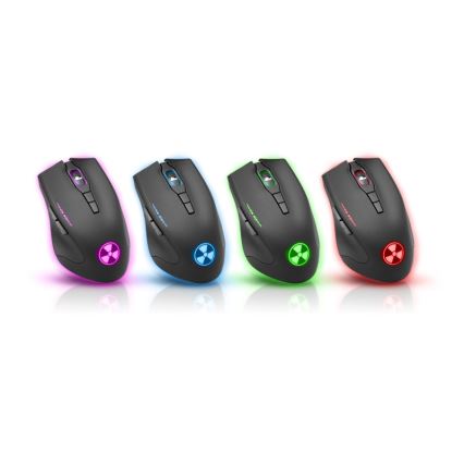 CONNECT IT CI-1128 - LED Gejming miš sa kablom 1000/1200/1600/3200 DPI crno
